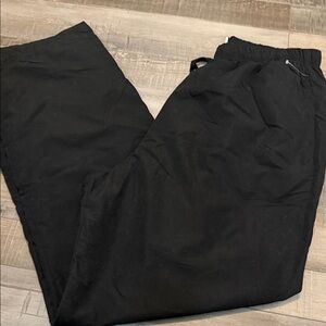 Women's Black Elastic-Waist Jogger Pants